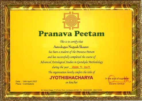 Astrologer Nagesh Shastri